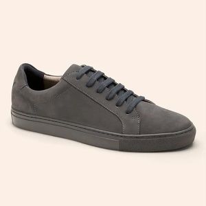 NEW Banana Republic Nicklas Low Top Suede Sneaker Sz 11 US Charcoal Gray shoes